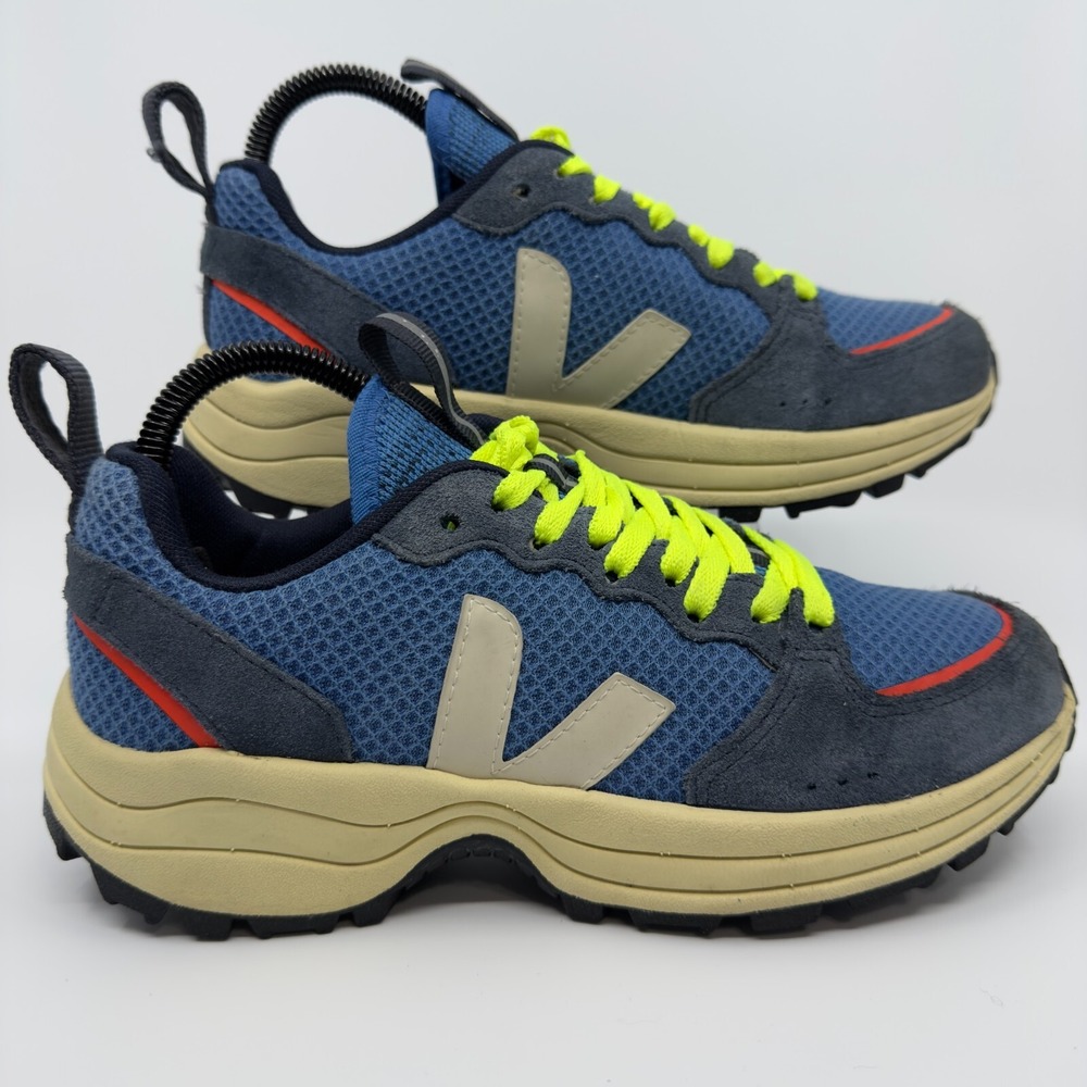 Veja Venturi Hexamesh Womens 7‎ Swedish Blue Butter Sole Suede Mesh Low Sneakers